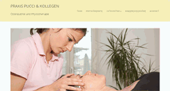 Desktop Screenshot of praxispucci.de